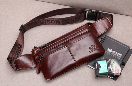 Men's Leather Lightweight Shoulder Bag - skyjackerz