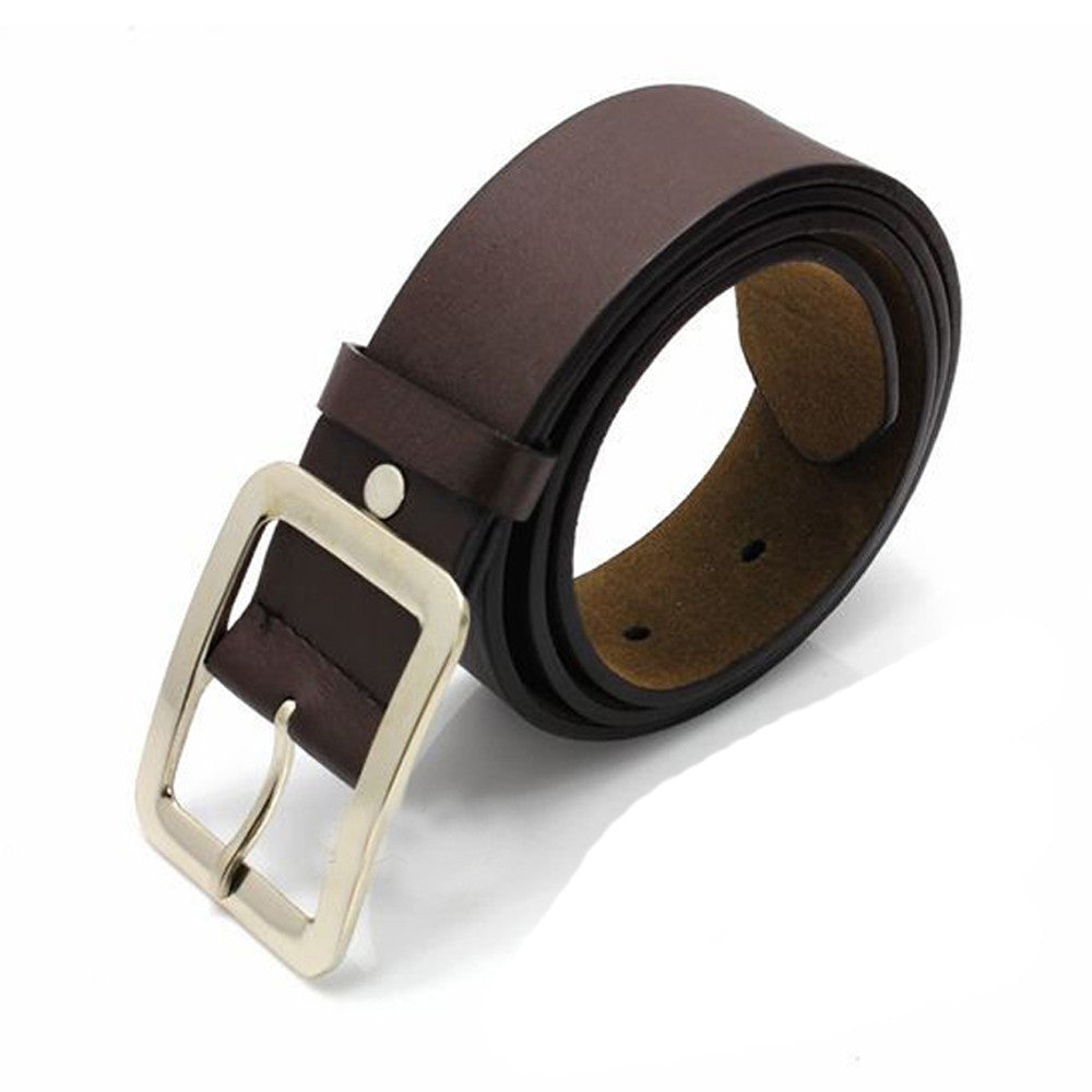 Coffee Men's Trendy Faux Leather Waist Strap Belt - skyjackerz