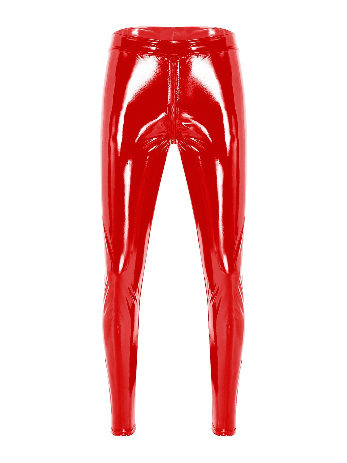 Men's Leather Zipper Pants - skyjackerz