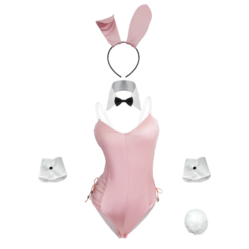 Black / Without Pantyhose / M Cute Bunny Leather Set for Women - skyjackerz
