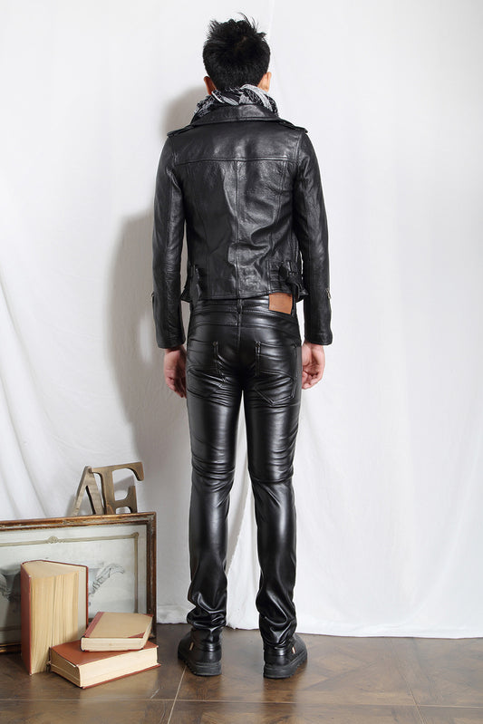Men's Modern Comfortable Leather Pants - skyjackerz