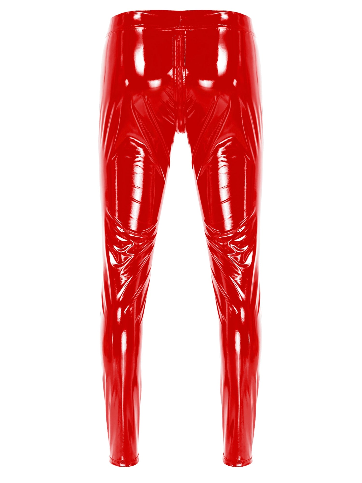 Men's Leather Zipper Pants - skyjackerz