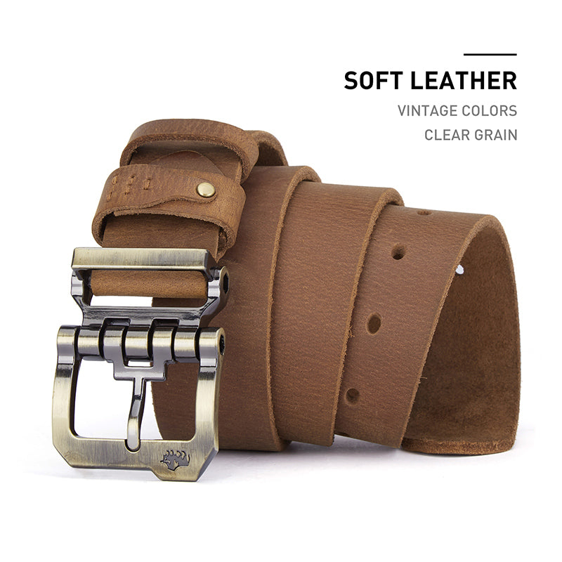 Men's Luxury Strap Pin Buckle Leather Belt - skyjackerz