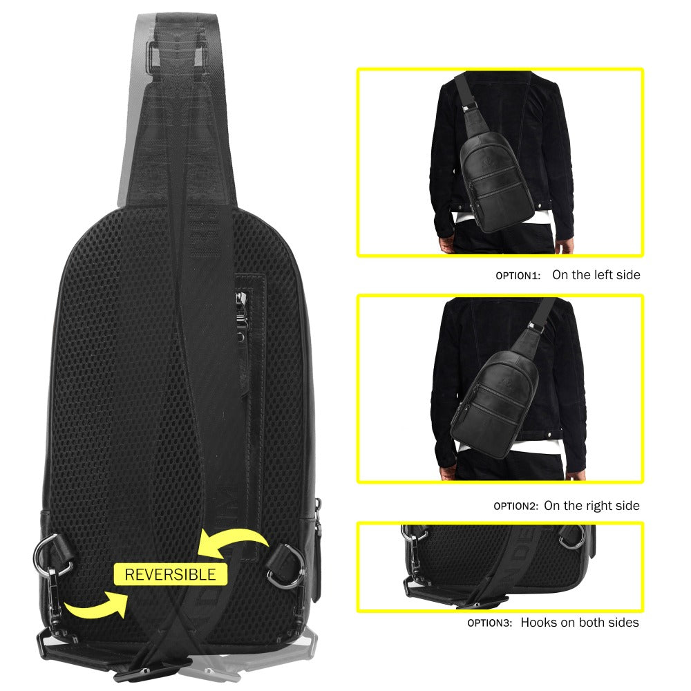 Men's Leather Multifunctional Shoulder Bag - skyjackerz