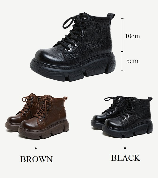 Chunky Platform Wedges Heel Boots - skyjackerz