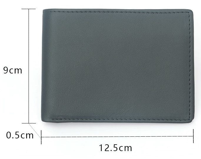 Black Men's Business RFID Blocking Leather Wallet - skyjackerz
