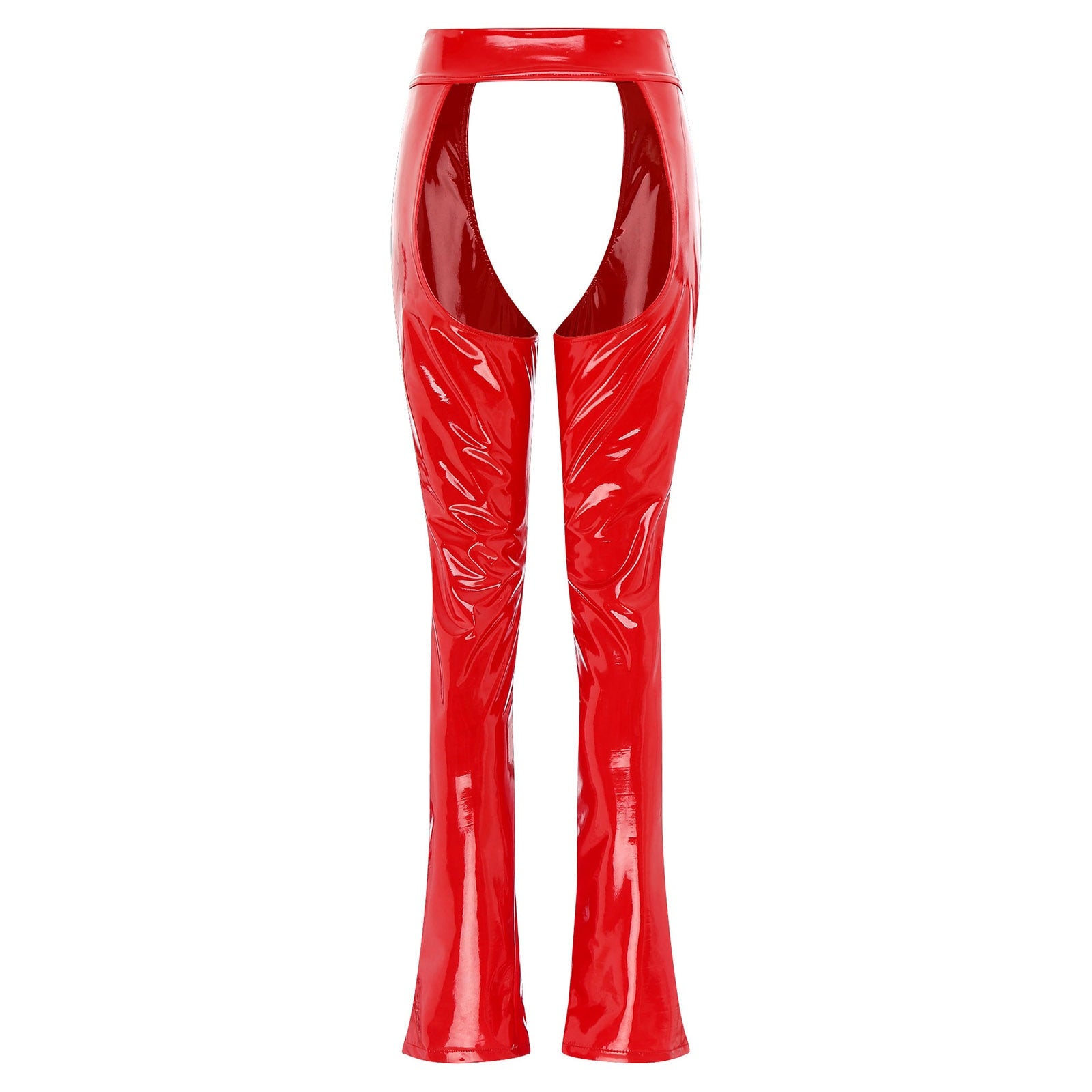 Women's Cutout Leather Pants - skyjackerz