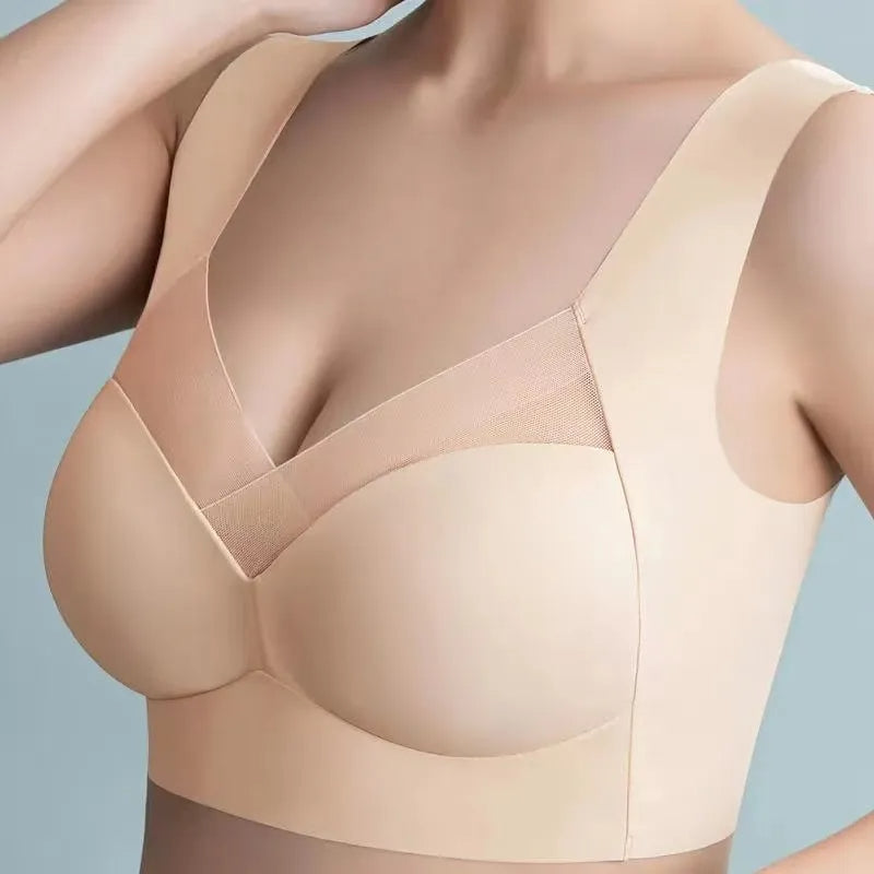 Cream / L / One-Size 3Pcs Push Up Woman Bralette Set - skyjackerz