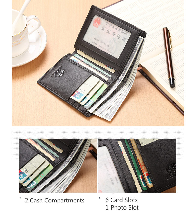 Men's Classic Designer Leather Wallet - skyjackerz