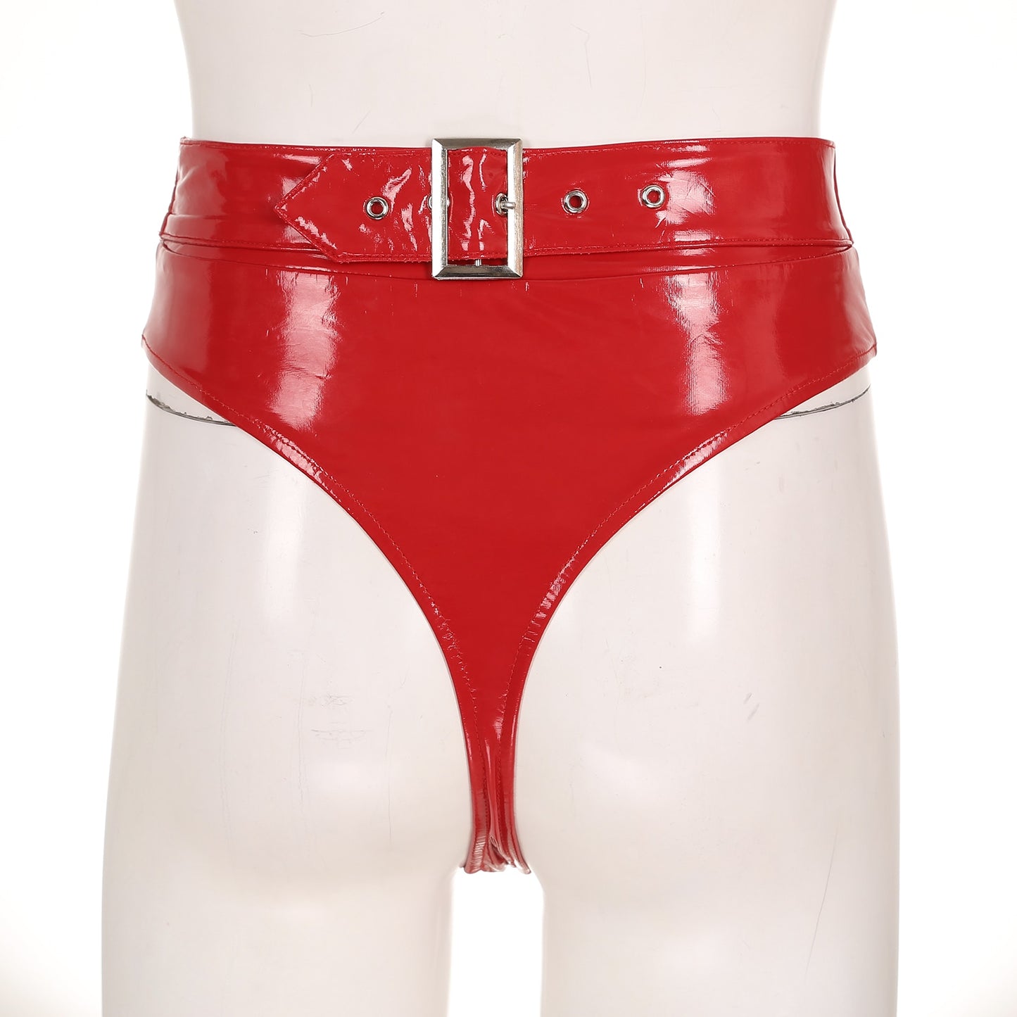Women's Leather High Cut Party Outfit - skyjackerz