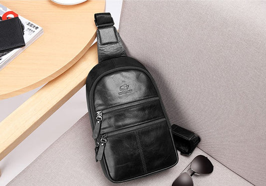 Men's Leather Multifunctional Shoulder Bag - skyjackerz