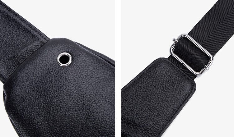 Men's Leather Business Chest Bags - skyjackerz