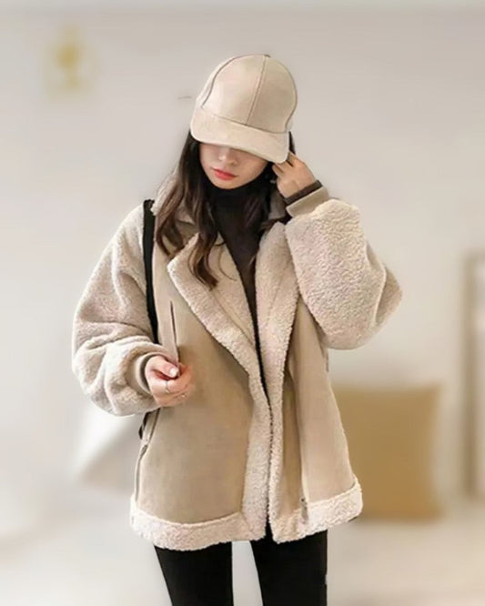 Cream Pink / S Women's Designer Patchwork Crop Jacket - skyjackerz