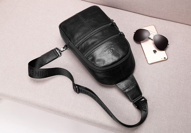 Men's Leather Multifunctional Shoulder Bag - skyjackerz
