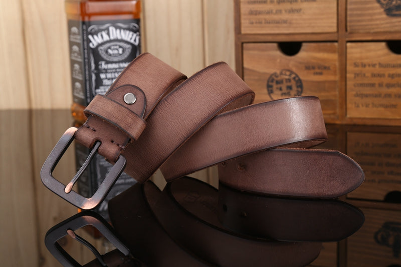 Men's Full Grain Genuine Leather Belt - skyjackerz