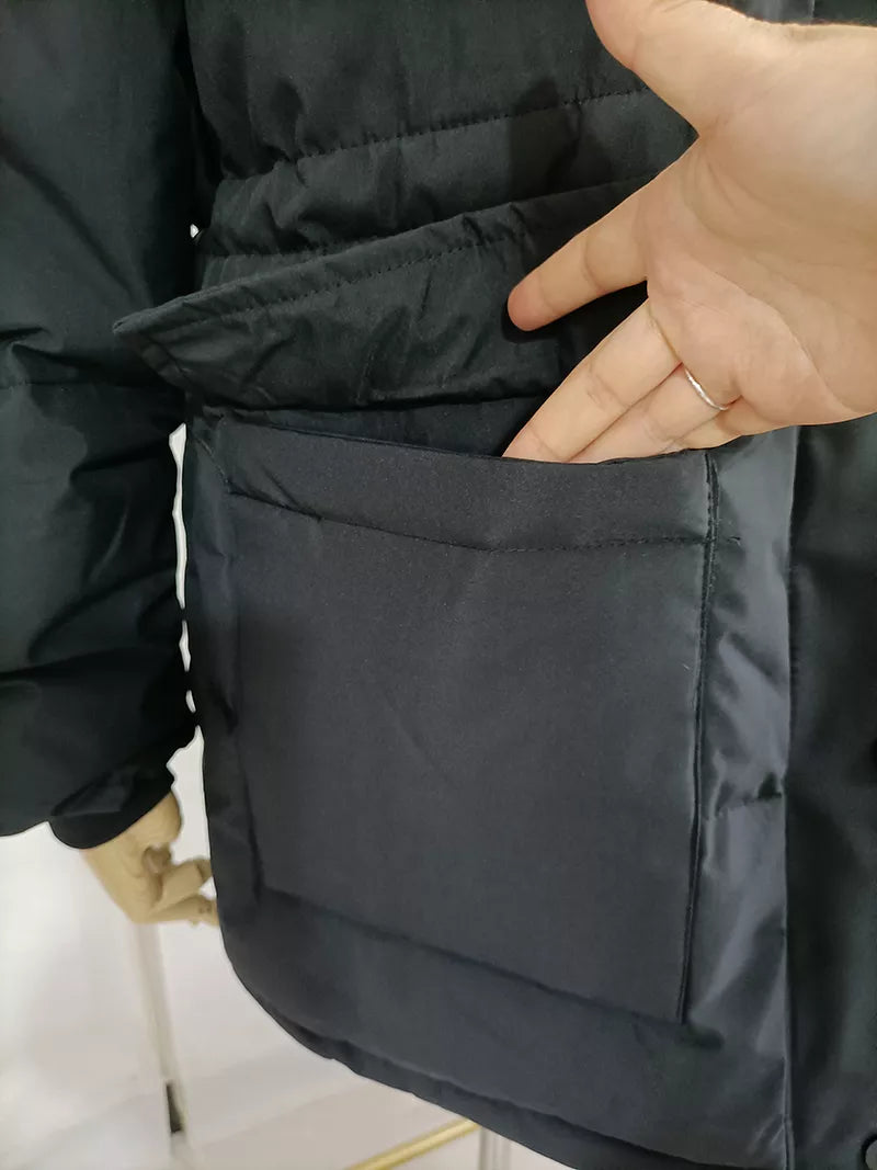 Women Thick Warm Padded Fur Parka