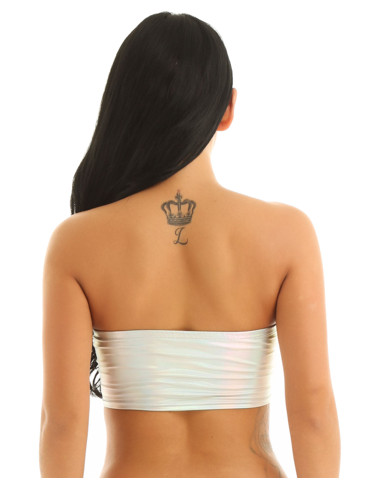 Women Leather Rave Tube Top - skyjackerz