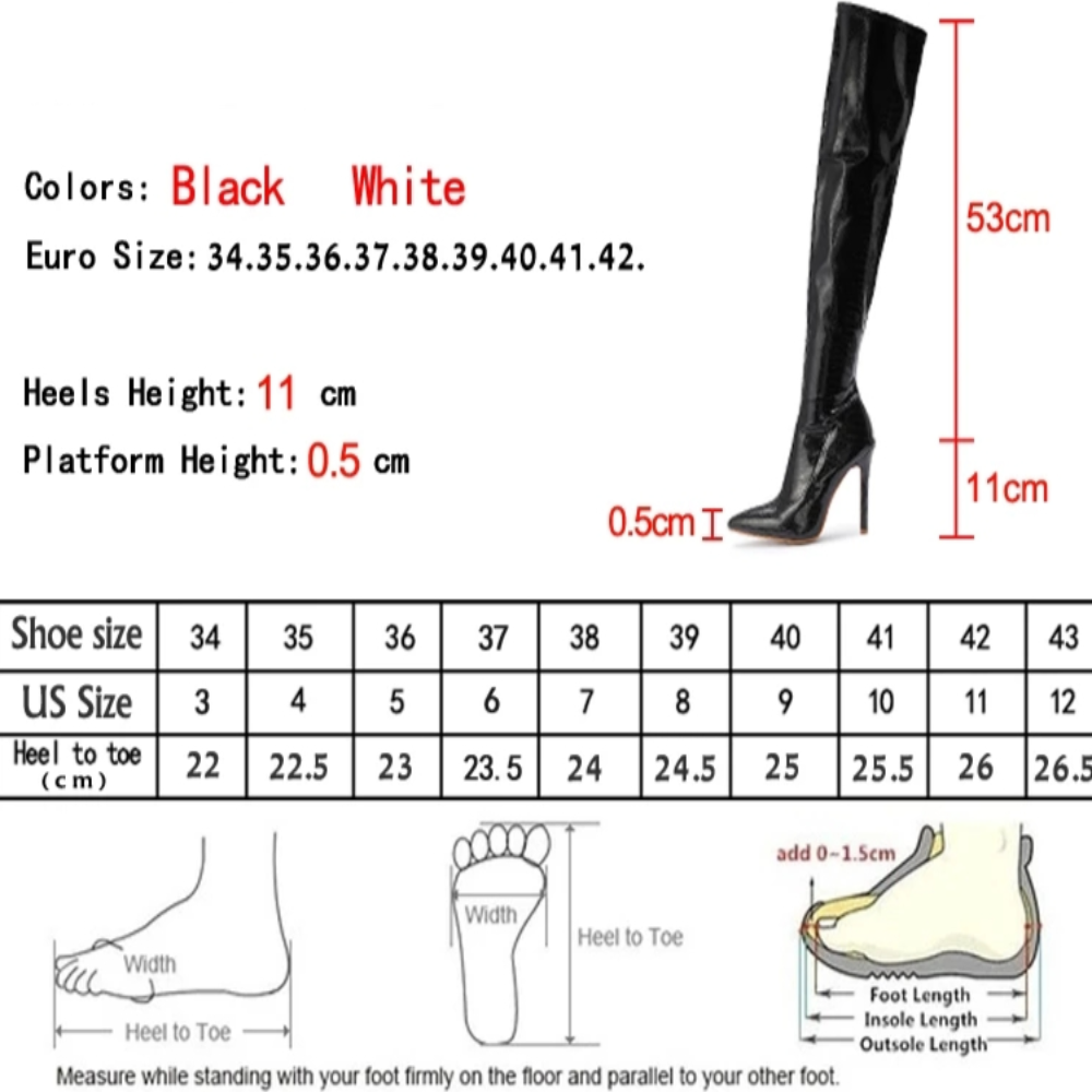 Women's Snake Print Knee-High Boots - skyjackerz