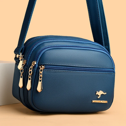 Women's Soft Leather Shoulder Bag - Soft Leather Handbag
