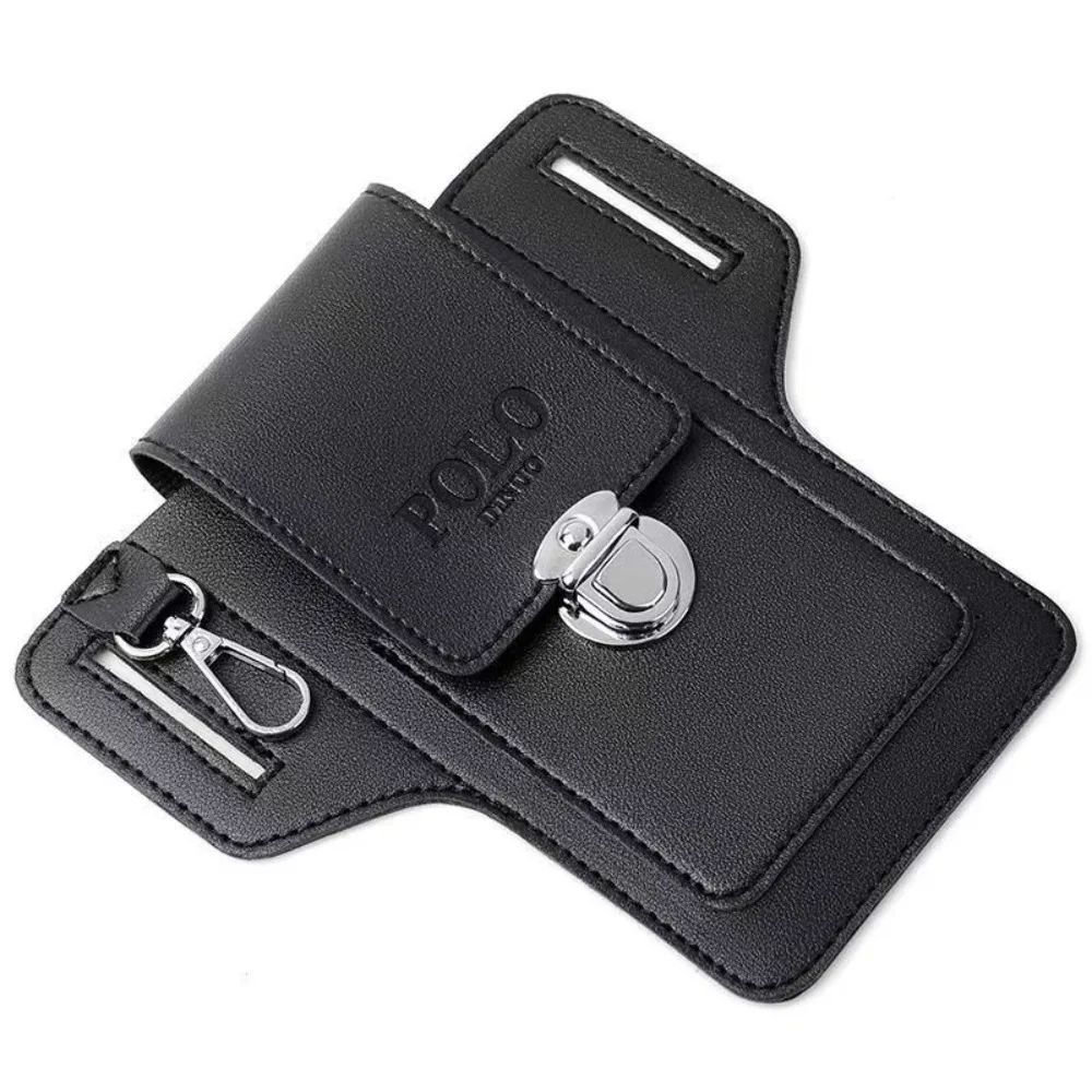 Black / A VersaPouch Men's Belt Wallet - skyjackerz