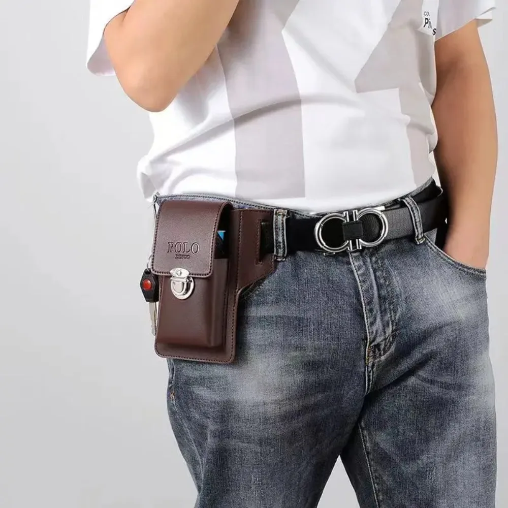 Black / A VersaPouch Men's Belt Wallet - skyjackerz