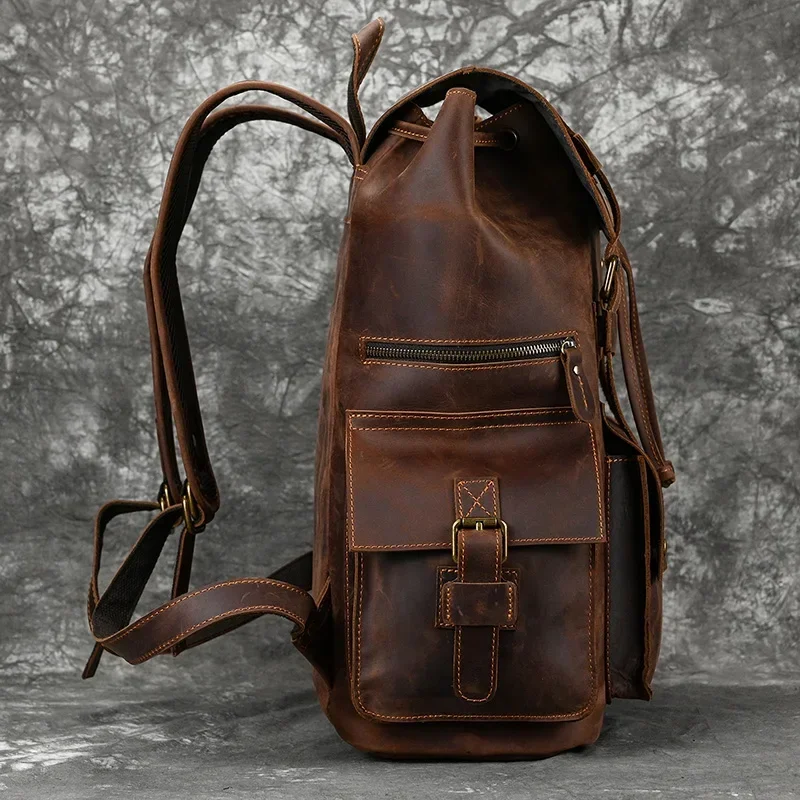 Brown-Leather AdventurePro Leather Backpack - skyjackerz