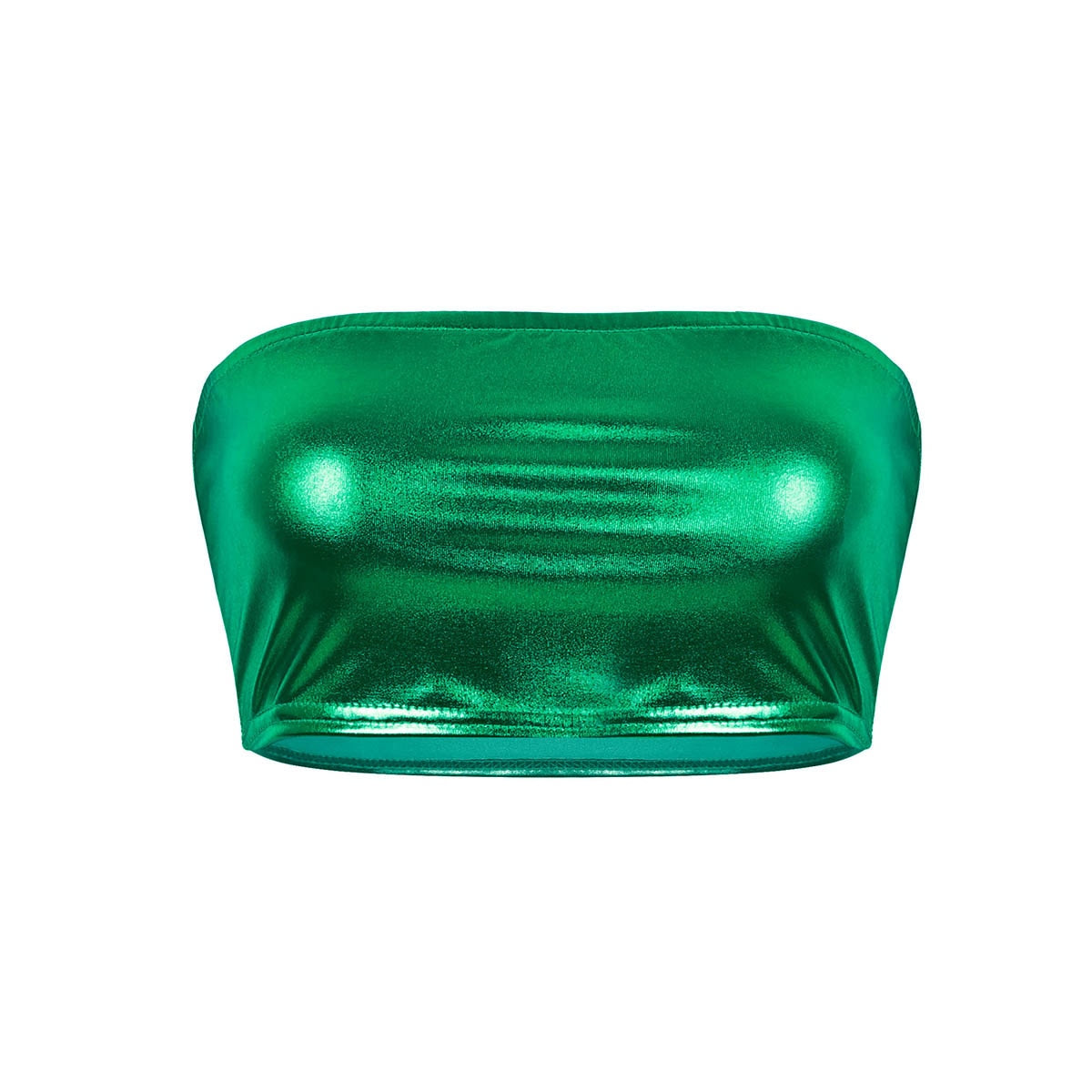 Women Leather Rave Tube Top - skyjackerz