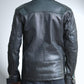 Biker Black Leather Jacket For Men - skyjackerz