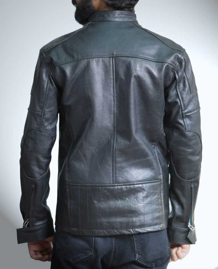 Biker Black Leather Jacket For Men - skyjackerz