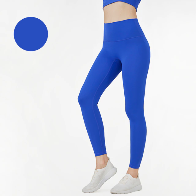Klein-Blue / S Plain Yoga Tights For Women's - skyjackerz