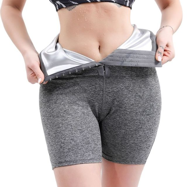 Grey-Hook / S Women's Sauna Short Sweatpants - skyjackerz