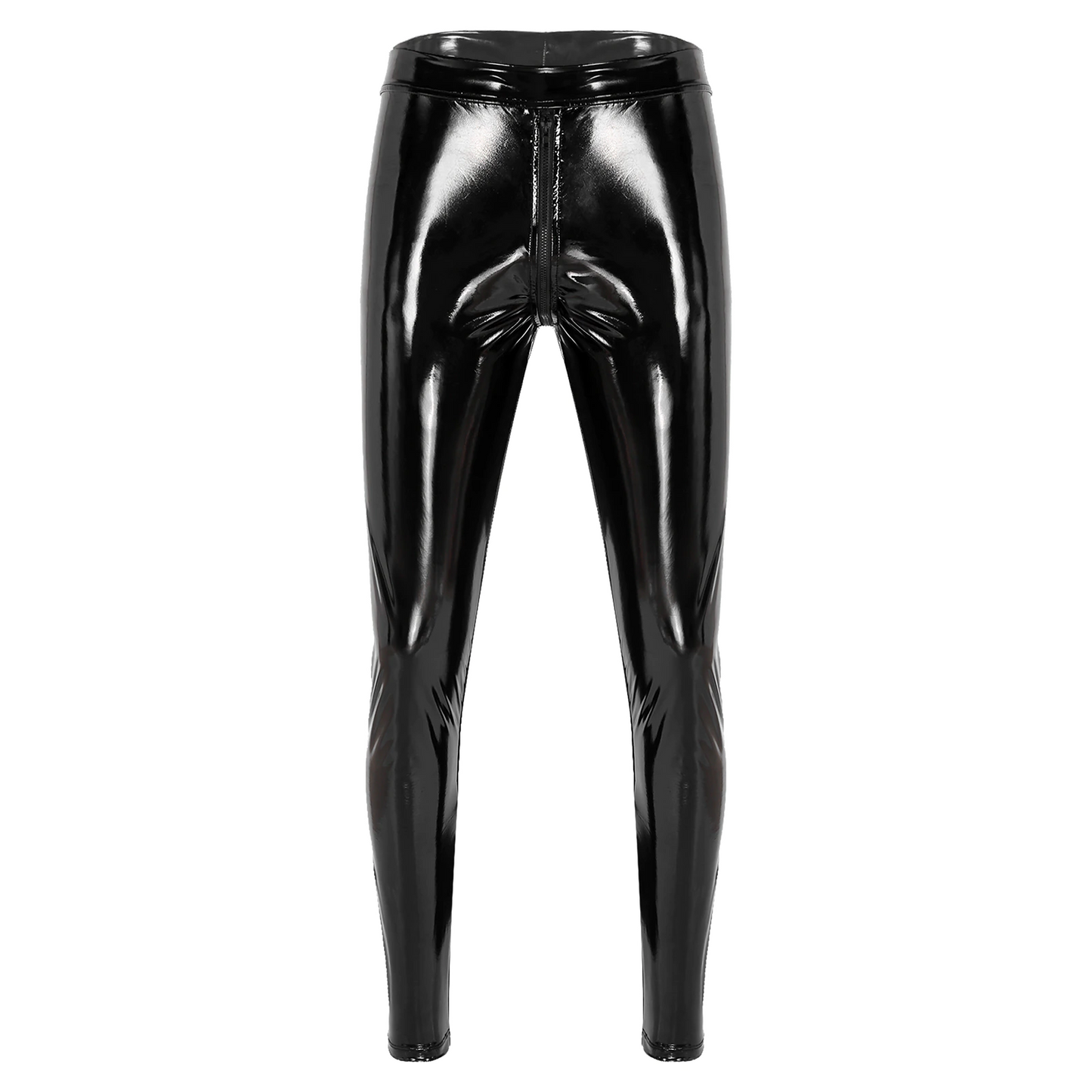 Men's Leather Zipper Pants - skyjackerz