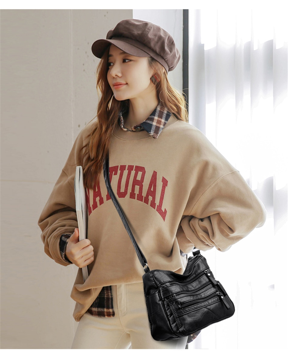 Burgundy Aubrey Leather Shoulder Bag for Women - Stylish Handbag - skyjackerz