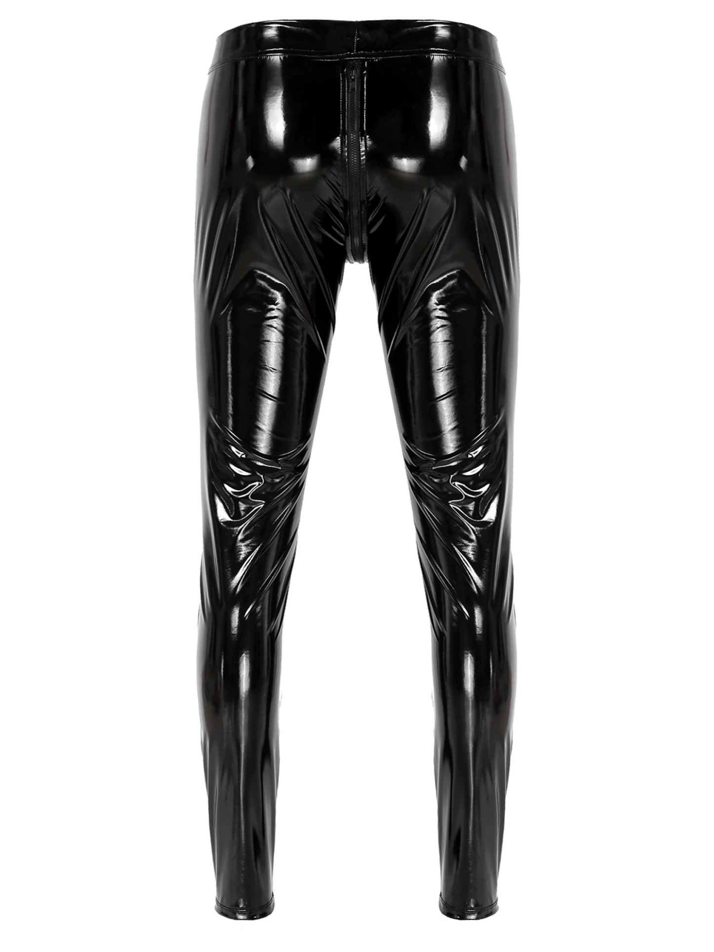 Men's Leather Zipper Pants - skyjackerz