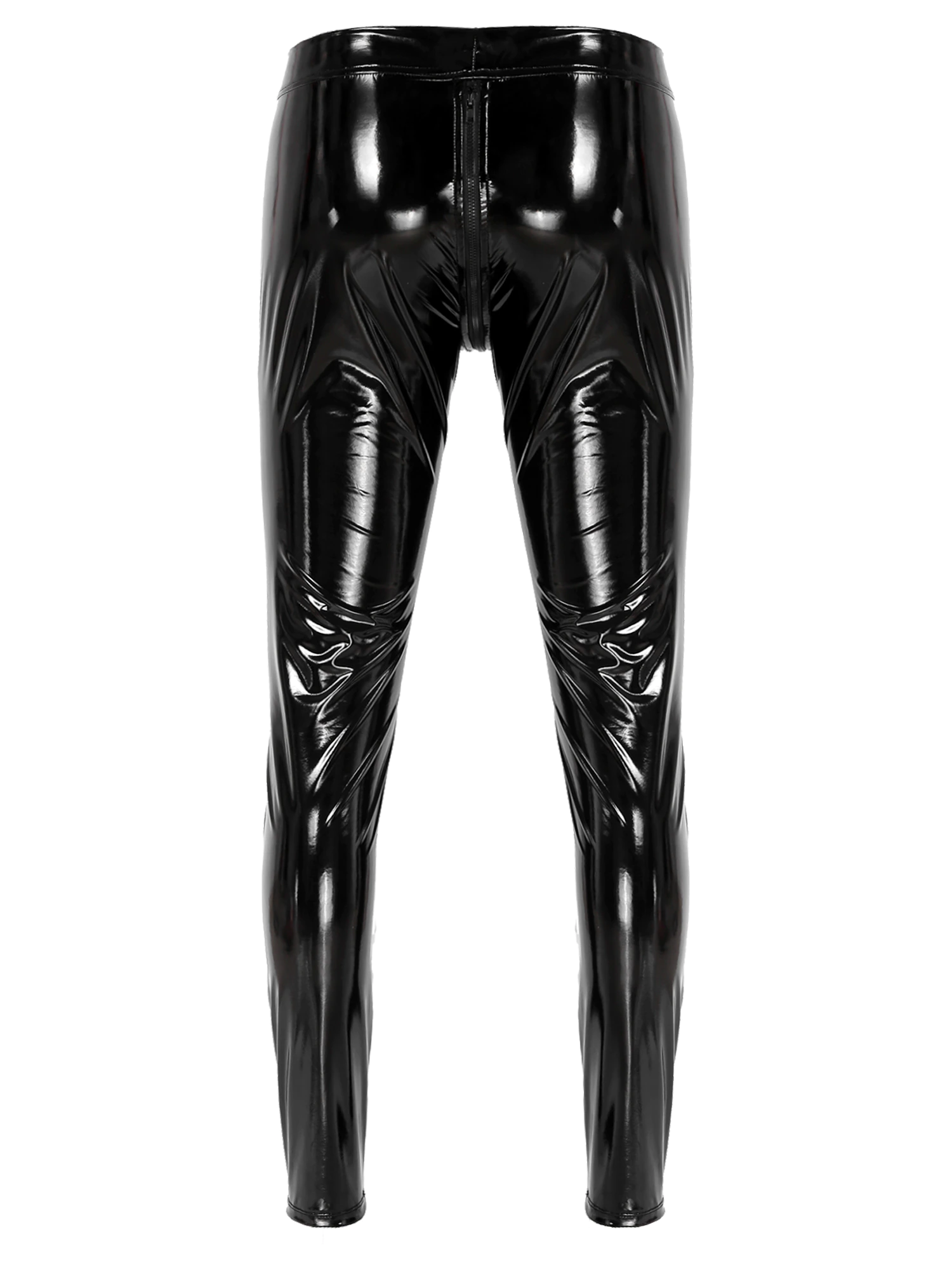Men's Leather Zipper Pants - skyjackerz
