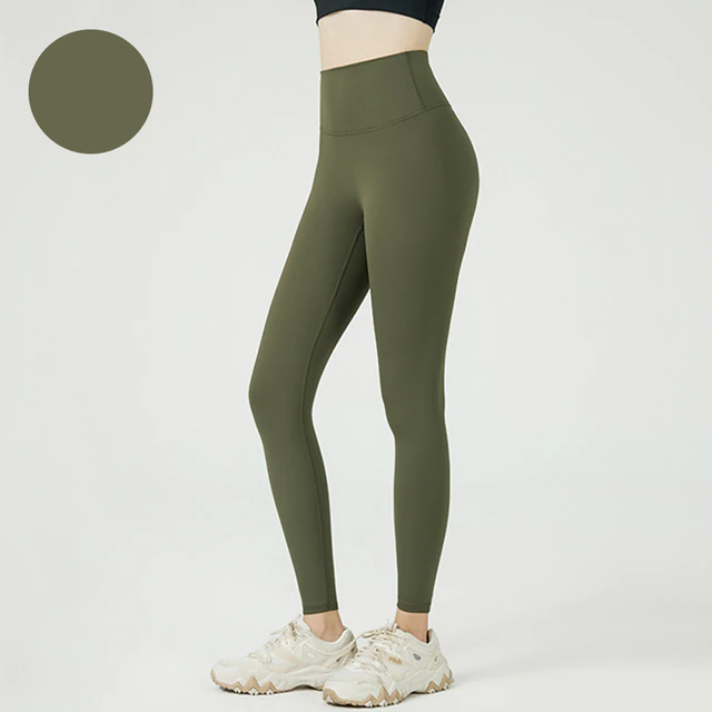 Ink-Green / S Plain Yoga Tights For Women's - skyjackerz