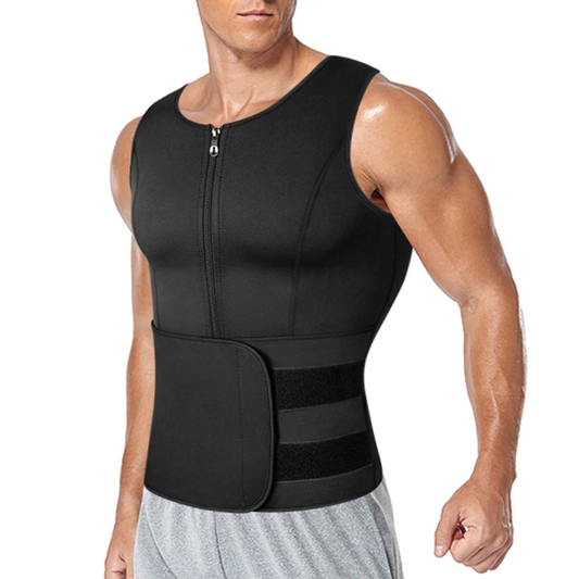 Black / S Waist Trainer For Men - skyjackerz