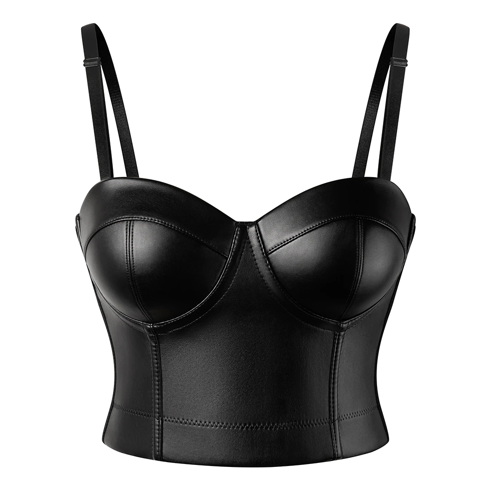 Women Leather Bikini Top & Skirt - skyjackerz
