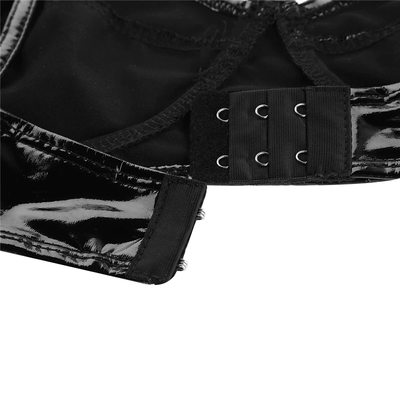 Faux Leather Bra For Women - skyjackerz
