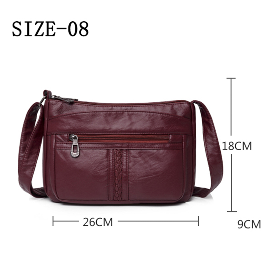 Burgundy-10 Isabella Leather Shoulder Bag for Women - skyjackerz