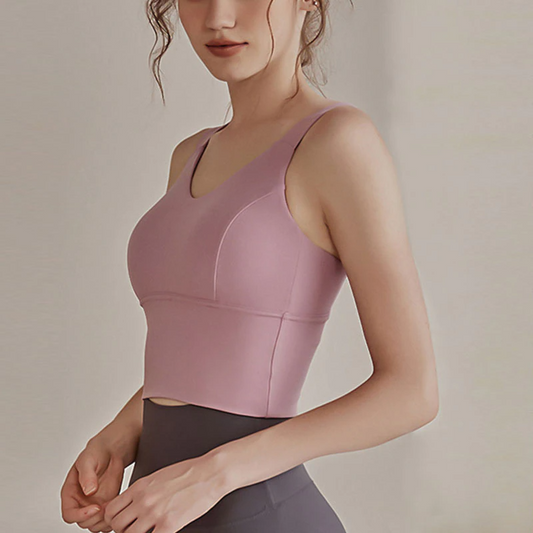 Light-Pink / S Women's Yoga Crop Top - skyjackerz