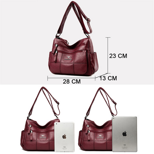 Taro purple Amy Leather Handbag for Women - Practical Leather Purse - skyjackerz