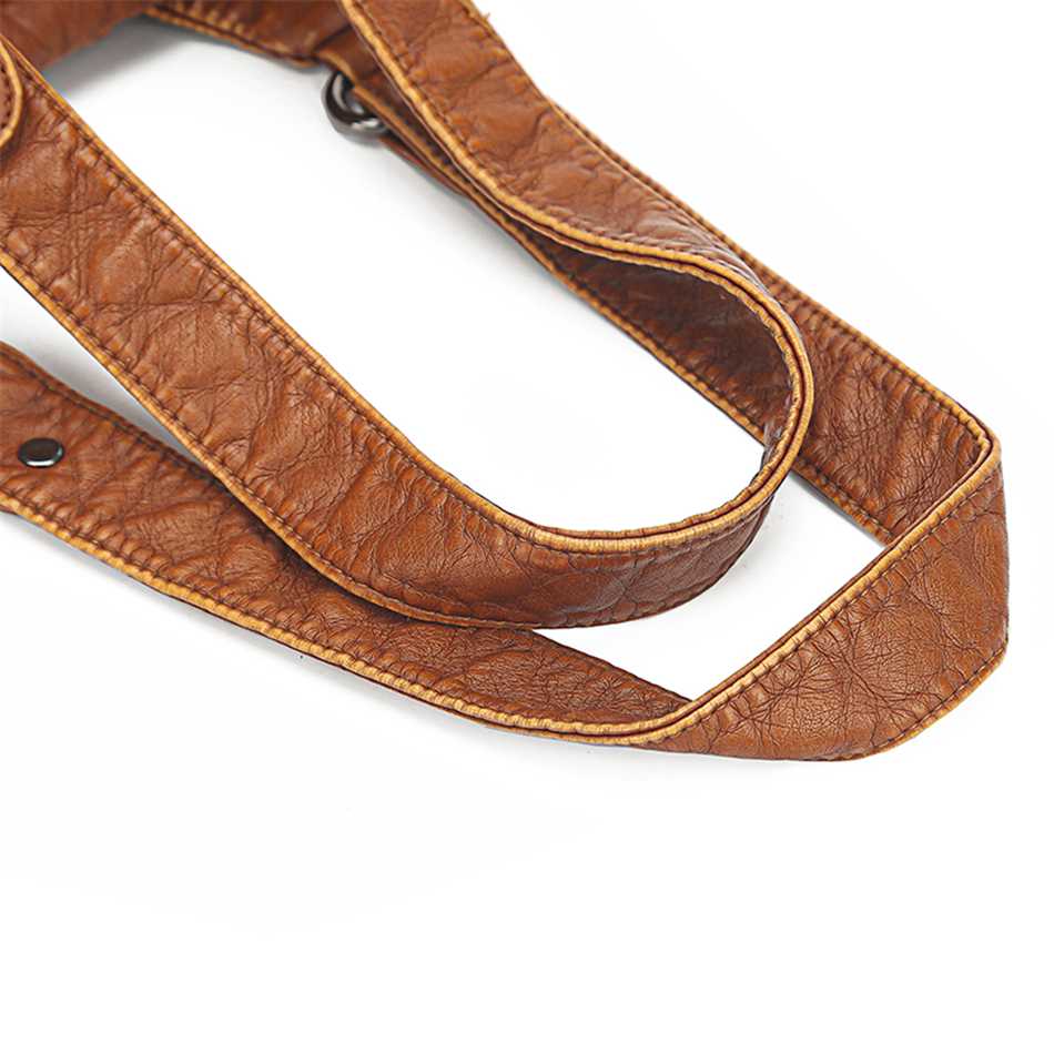 Brown Women's Soft Leather Handbag - Mong Collection - skyjackerz