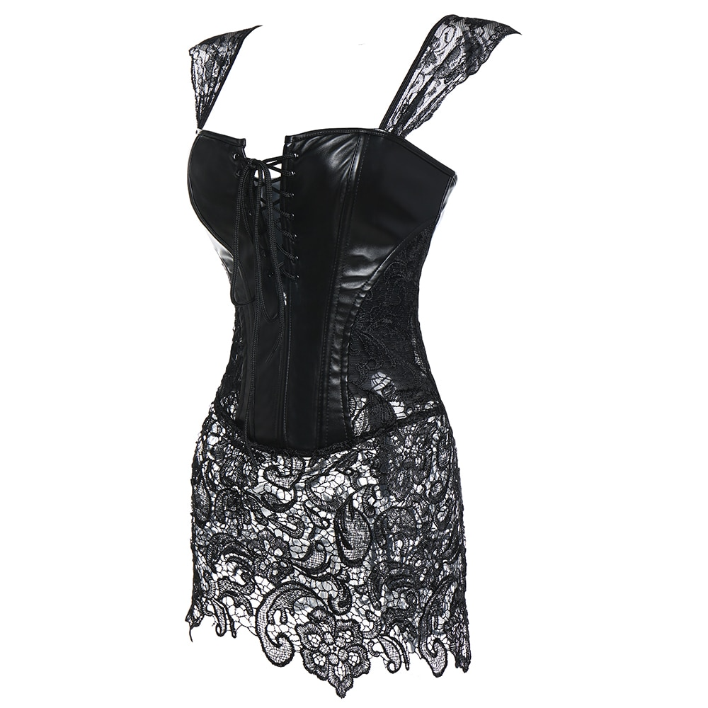 Women's Steam Punk Leather Corset - skyjackerz