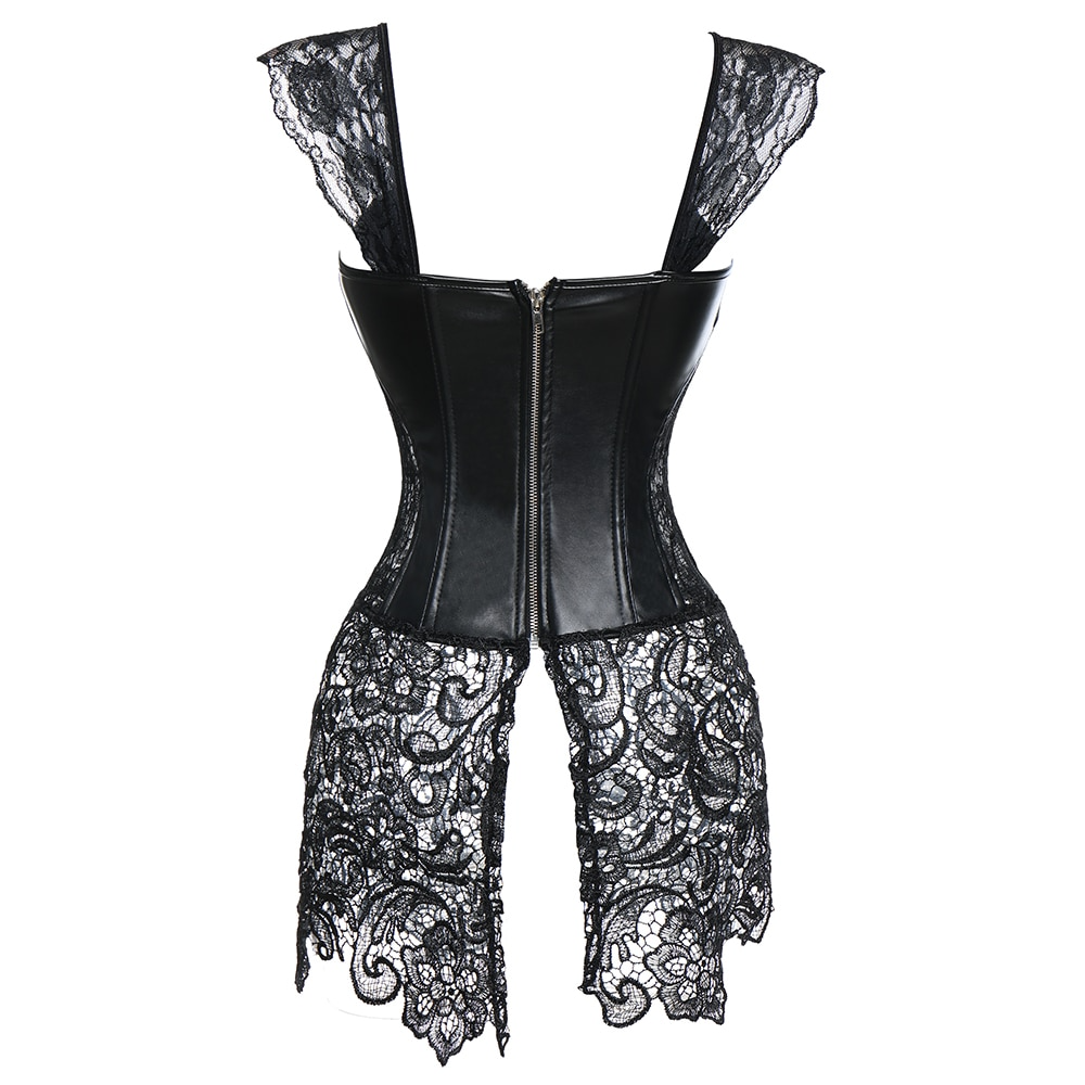 Women's Steam Punk Leather Corset - skyjackerz