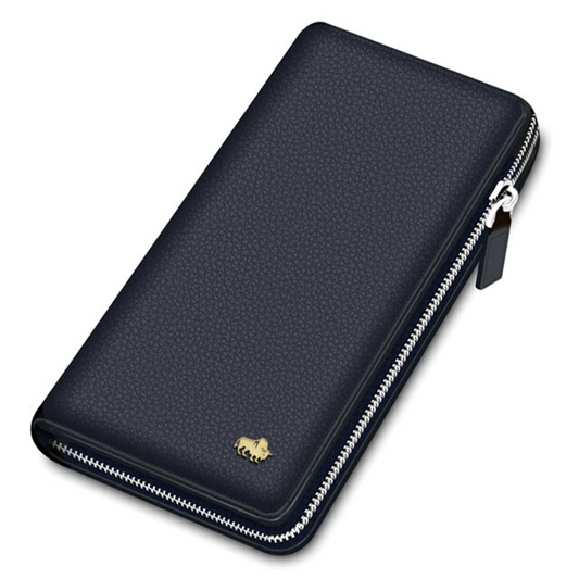 Blue Men's Luxury RFID Blocking Clutch Bag - skyjackerz