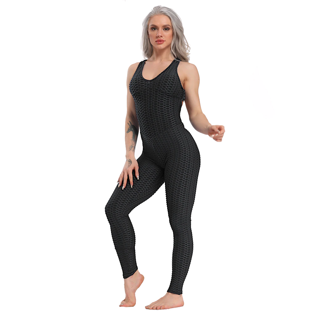 Women's Backless Yoga Jumpsuit - skyjackerz