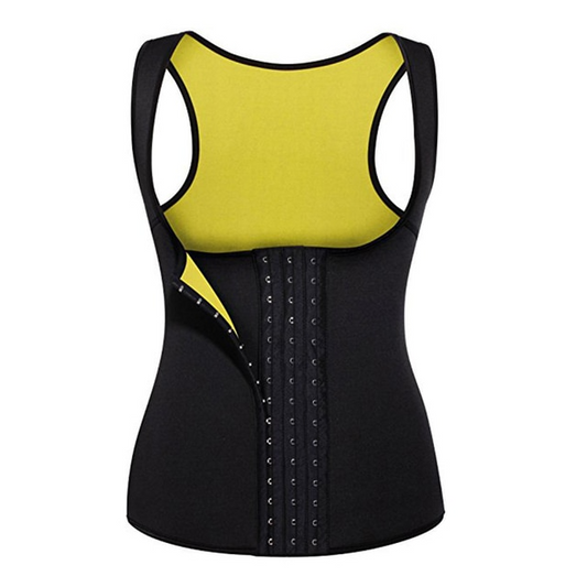 Black / S Women's Neoprene Sauna Vest - skyjackerz