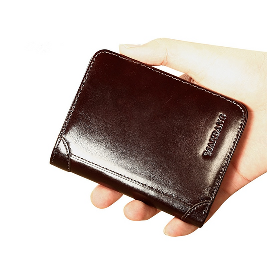 Anti-Scam Leather Wallet For Men - skyjackerz