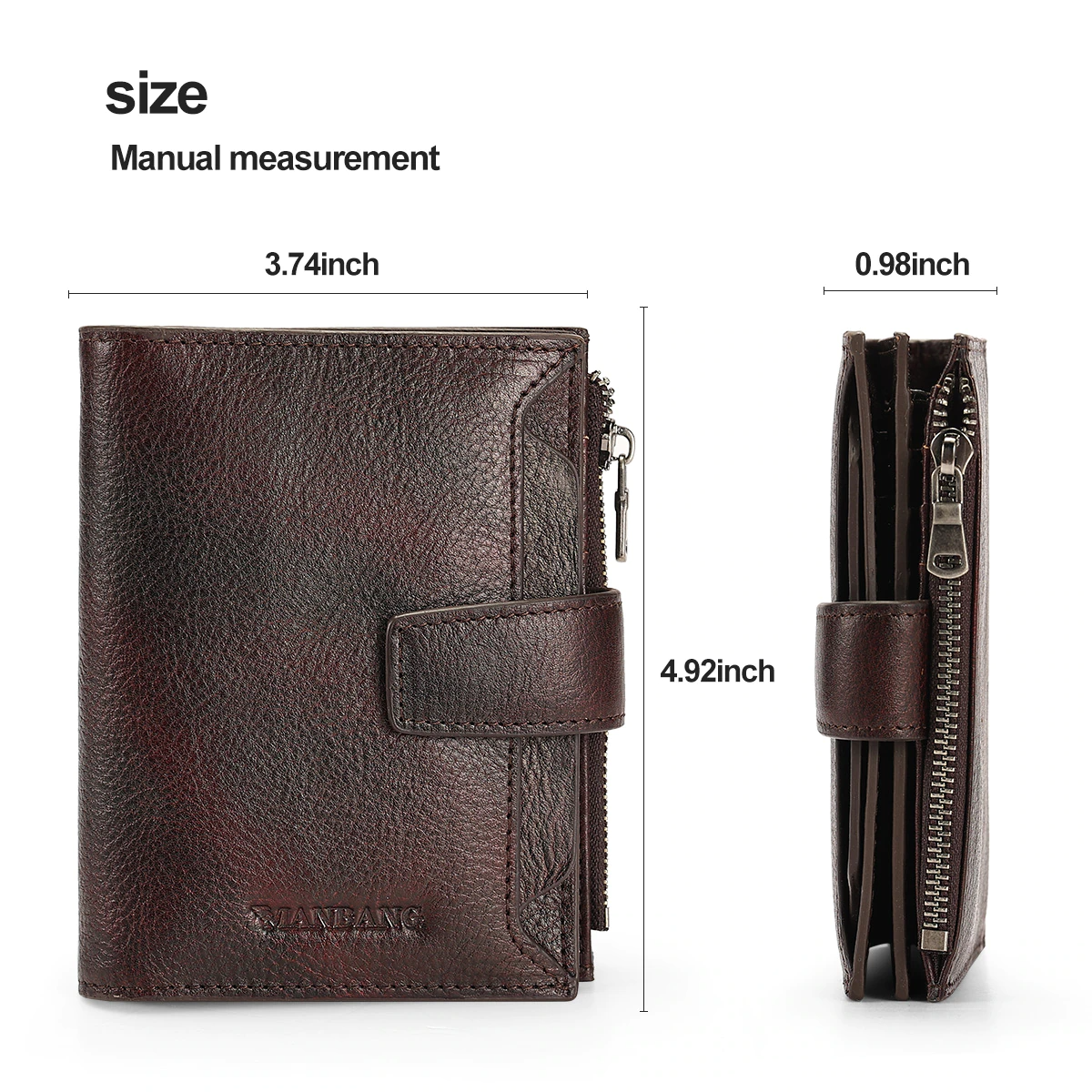 Trifold Leather Wallet For Men - skyjackerz